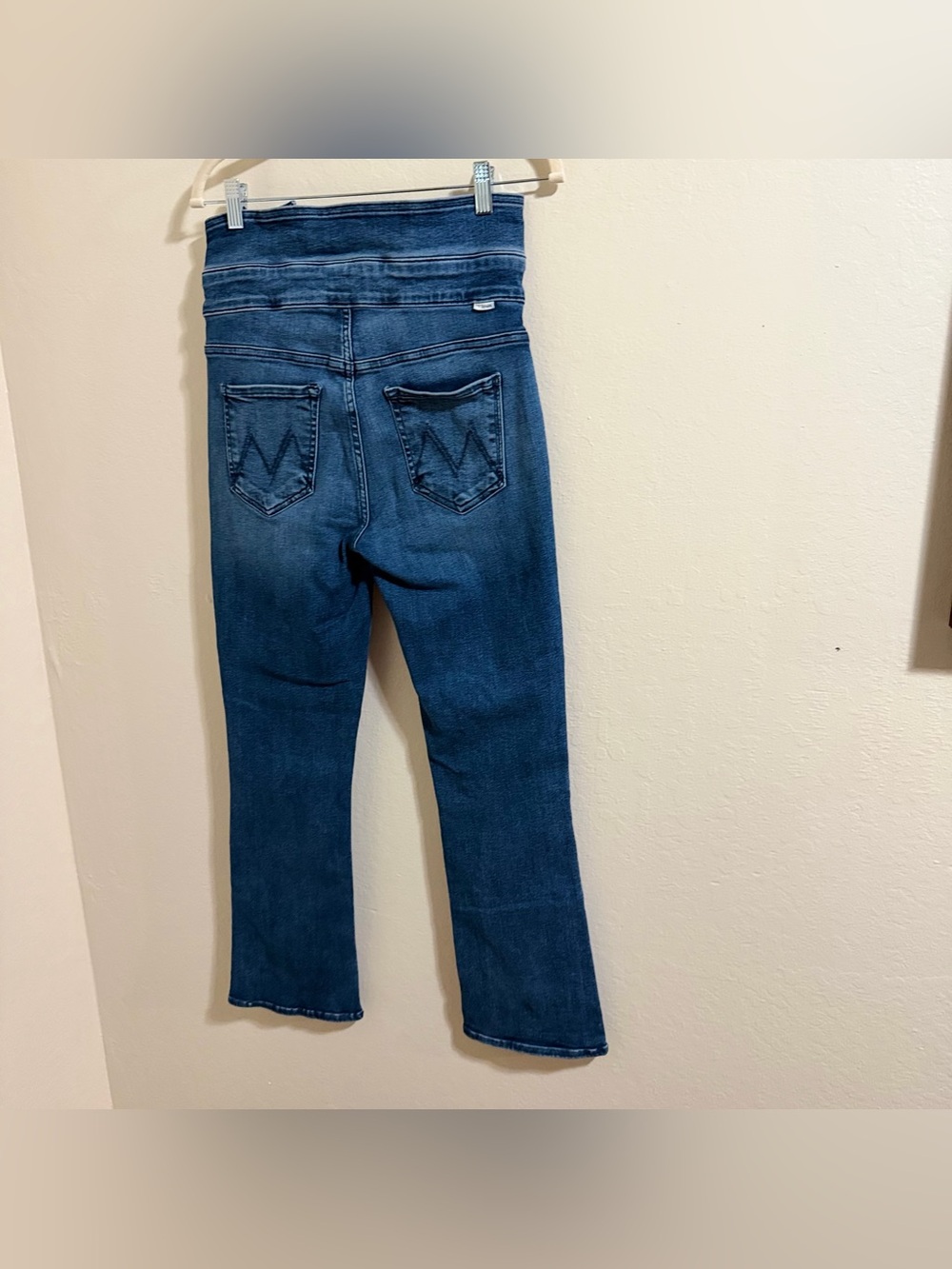 MOTHER The Triple Stack Insider Ankle Jeans Chick‎ Flick High Rise Tie Belt 28 - Picture 10 of 16